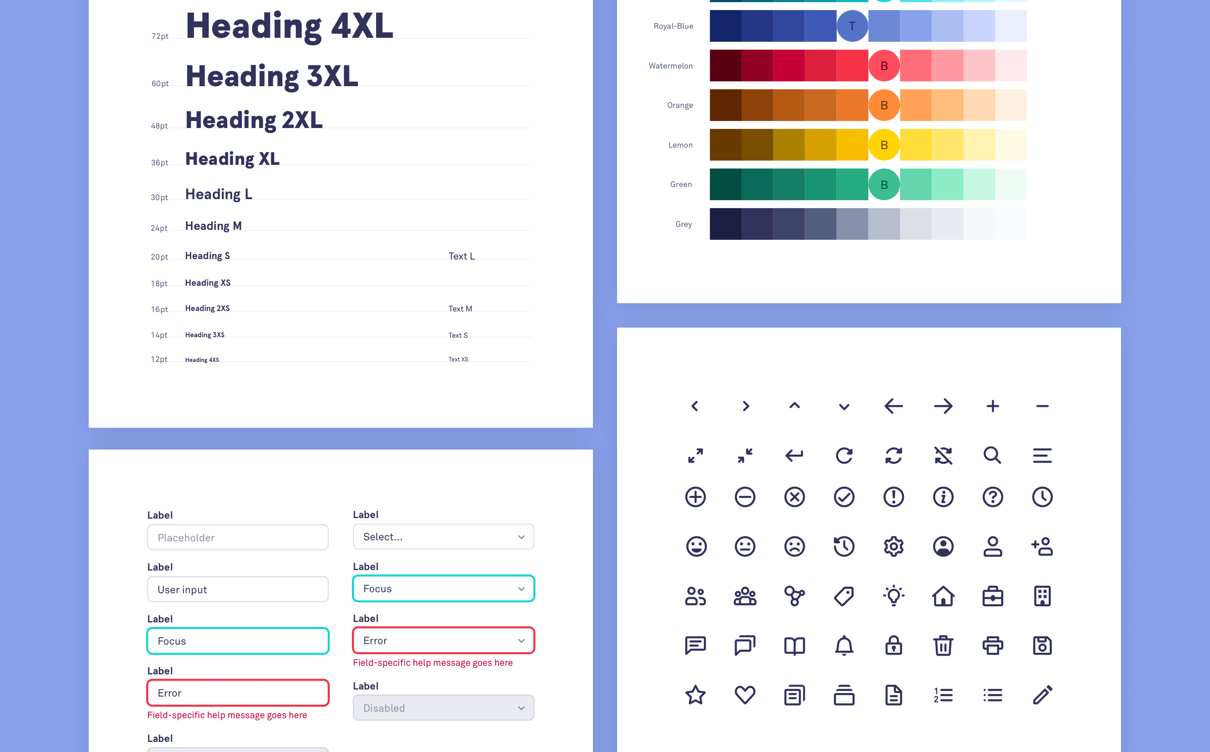 Saberr design system screenshot